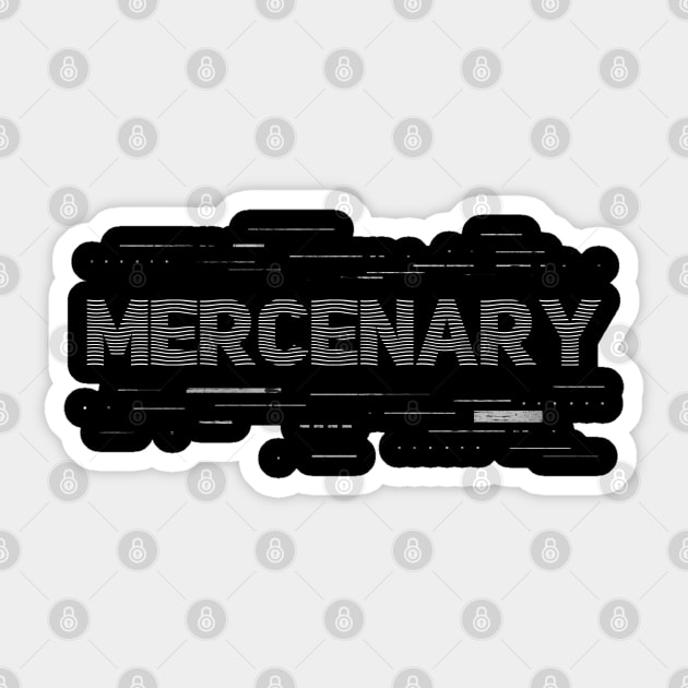 Mercenary Line Road Sticker by SIJI.MAREM